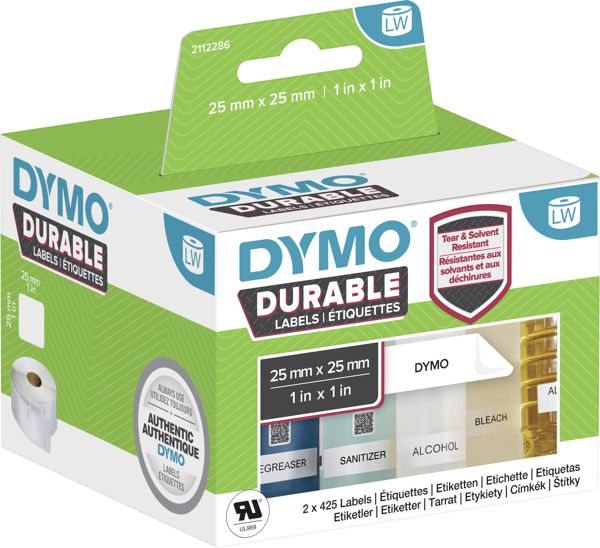 Picture of Dymo 2112286 durable labels 25x25mm